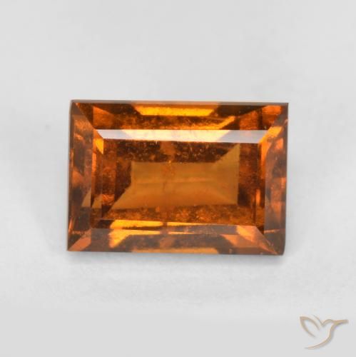 1.40ct Natürlicher Mittelorange Hessonit-Granat, Baguette, VS-SI