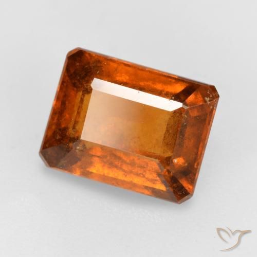 9,17 ctw natürlicher Amber Orange Hessonit-Granat, Oktagonschliff, SI
