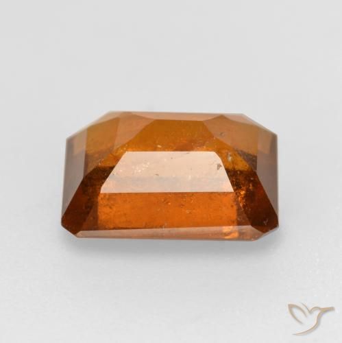 9,17 ctw natürlicher Amber Orange Hessonit-Granat, Oktagonschliff, SI