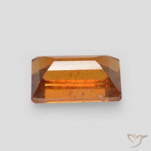9,17 ctw natürlicher Gelblich-orange Hessonit-Granat, Baguette, SI