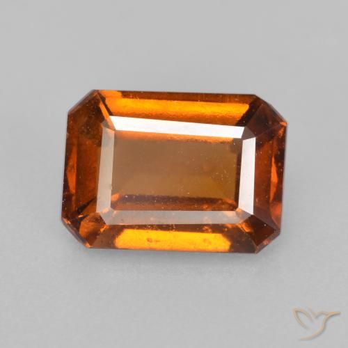 2.25ct Natürlicher Mittelorange Hessonit-Granat, Smaragdschliff, VS