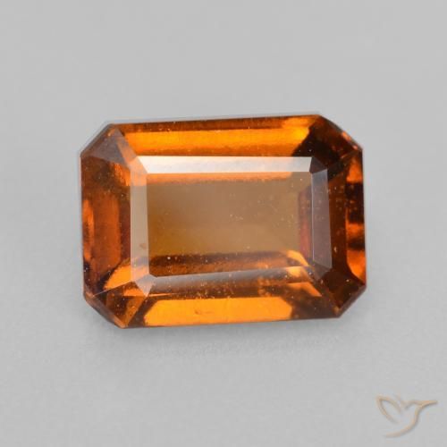 9,17 ctw natürlicher Mittelorange Hessonit-Granat, Oktagonschliff, VS