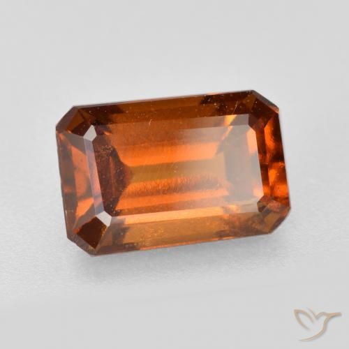 9,17 ctw natürlicher Mitteldunkles Orange Hessonit-Granat, Oktagonschliff, VS-SI