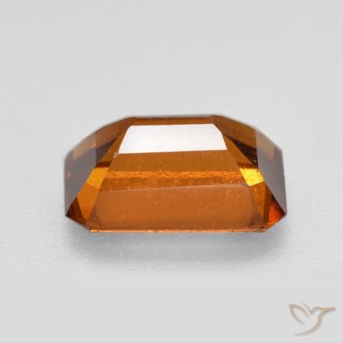 9,17 ctw natürlicher Mitteldunkles Orange Hessonit-Granat, Oktagonschliff, VS-SI