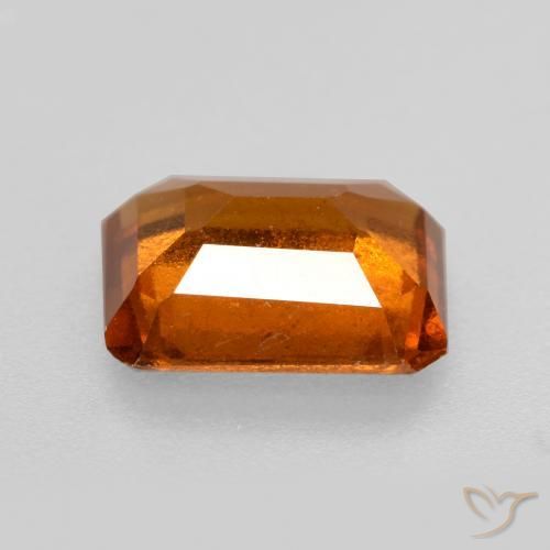 9,17 ctw natürlicher Mitteldunkles Orange Hessonit-Granat, Oktagonschliff, VS-SI