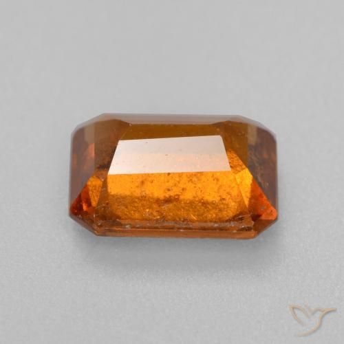 9,17 ctw natürlicher Mittelorange Hessonit-Granat, Oktagonschliff, SI