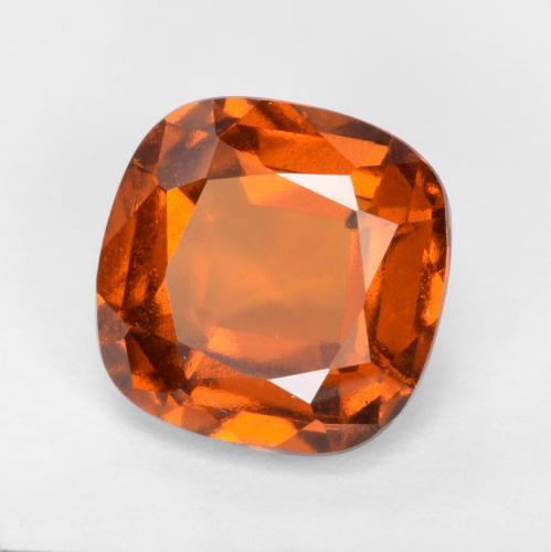 1,98 ctw natürlicher orangefarbener Hessonit, Kissenschliff, VS