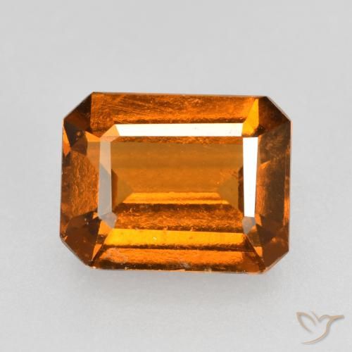 9,17 ctw natürlicher Mittelorange Hessonit-Granat, Oktagonschliff, VS-SI