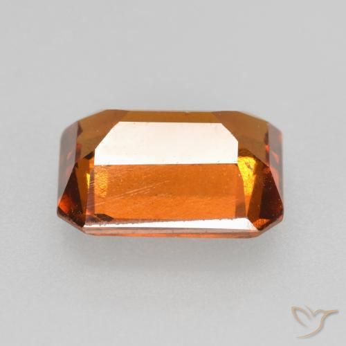 9,17 ctw natürlicher Mittelorange Hessonit-Granat, Oktagonschliff, VS-SI
