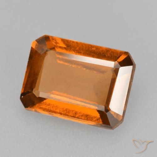 1.84ct Natürlicher Mittelorange Hessonit-Granat, Smaragdschliff, VS-SI