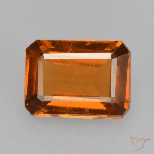 9,17 ctw natürlicher Mittelorange Hessonit-Granat, Oktagonschliff, VS-SI