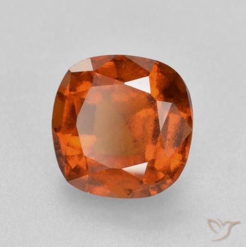 9,17 ctw natürlicher rötlich-orange Hessonit-Granat, Kissen, VS-SI