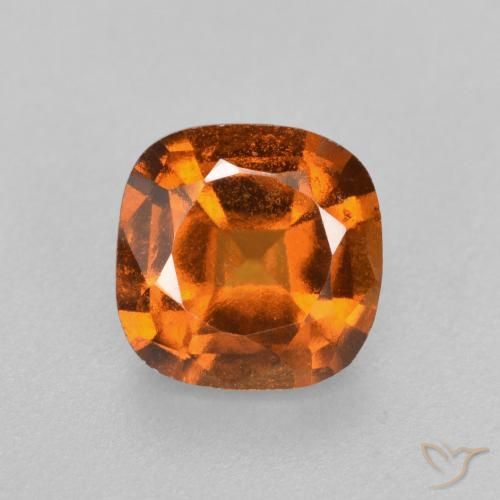 1.57ct Natürlicher Mittelorange Hessonit-Granat, Kissen, VS-SI