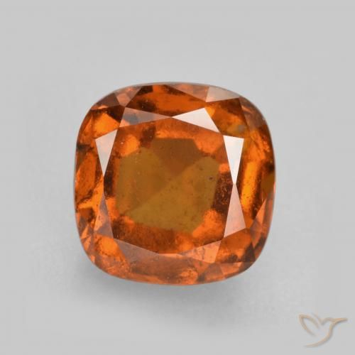 2.32ct Natürlicher Amber Orange Hessonit-Granat, Kissen, VS-SI