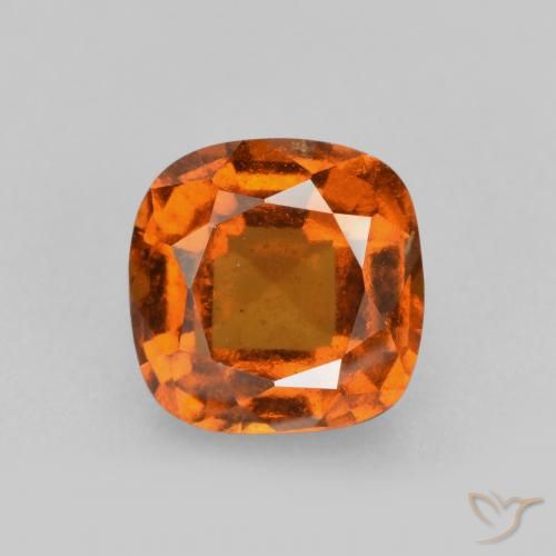 2.08ct Natürlicher Mitteldunkles Orange Hessonit-Granat, Kissen, VS-SI