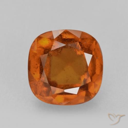 2.28ct Natürlicher Mittelorange Hessonit-Granat, Kissen, VS-SI, Photo A