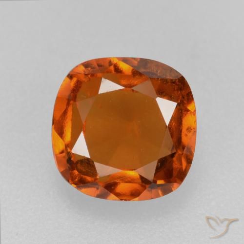2.13ct Natürlicher Mittelorange Hessonit-Granat, Kissen, VS-SI