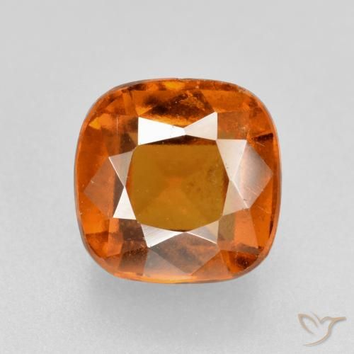 2.26ct Natürlicher tieforange Hessonit-Granat, Kissen, VS-SI
