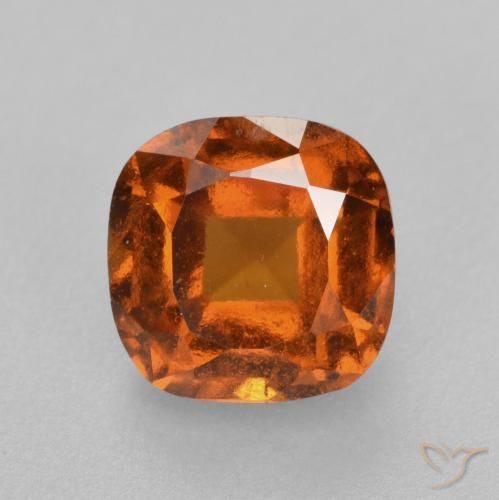 2.01ct Natürlicher Mitteldunkles Orange Hessonit-Granat, Kissen, VS-SI
