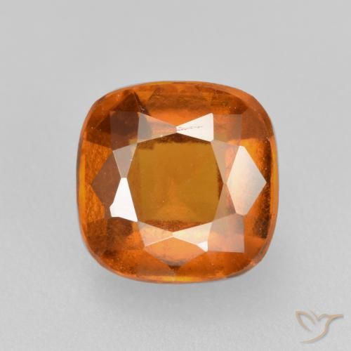 2.16ct Natürlicher tieforange Hessonit-Granat, Kissen, VS-SI