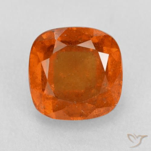 2.19ct Natürlicher Mittelorange Hessonit-Granat, Kissen, SI