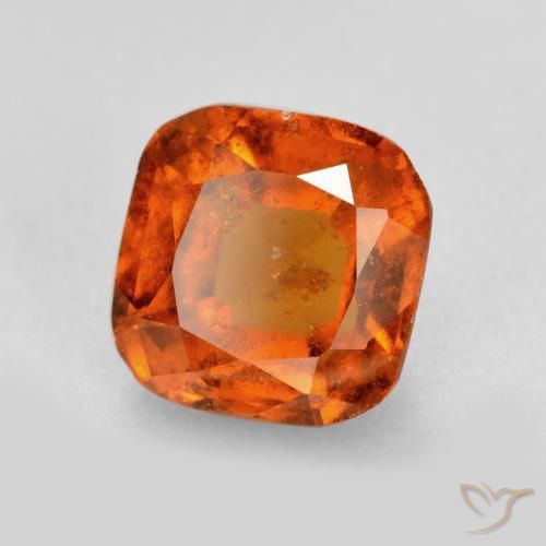 9,17 ctw natürlicher Amber Orange Hessonit-Granat, Kissen, SI