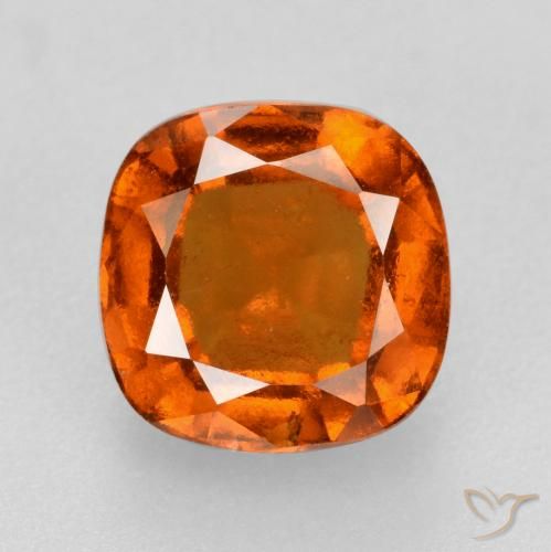 1.95ct Natürlicher Feuerorange Hessonit-Granat, Kissen, VS-SI