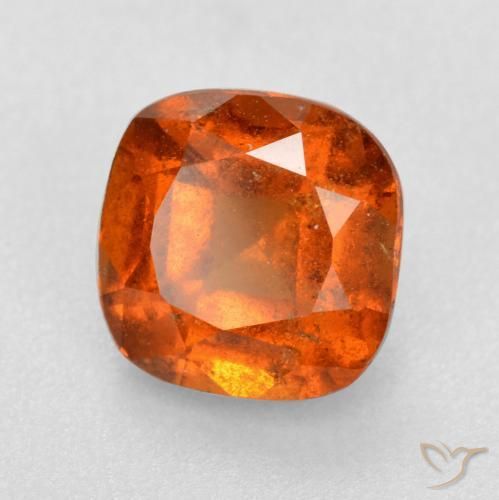 9,17 ctw natürlicher Amber Orange Hessonit-Granat, Kissen, SI