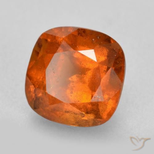 9,17 ctw natürlicher Amber Orange Hessonit-Granat, Kissen, SI