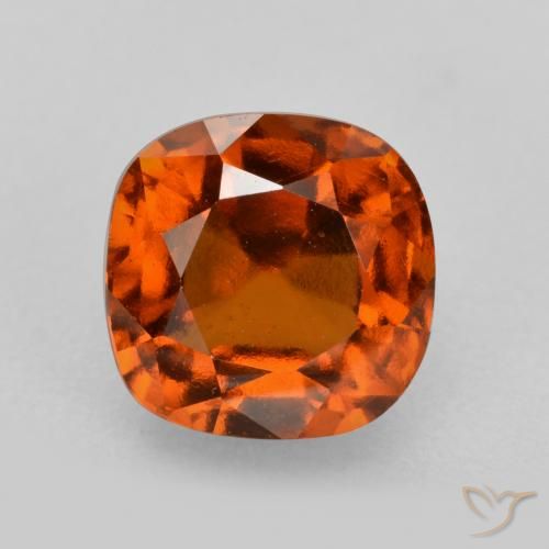 2.55ct Natürlicher tieforange Hessonit-Granat, Kissen, VS