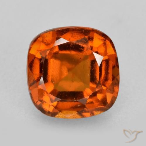 2.17ct Natürlicher tieforange Hessonit-Granat, Kissen, VS
