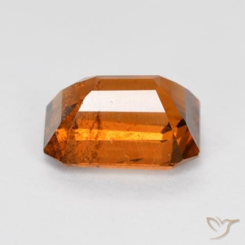 9,17 ctw natürlicher Mittelorange Hessonit-Granat, Oktagonschliff, SI