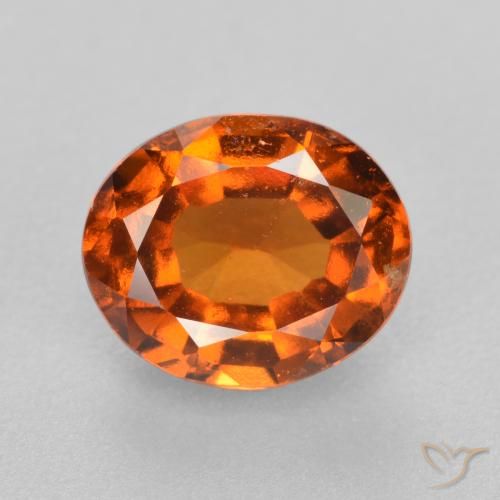 1.86ct Natürlicher tieforange Hessonit-Granat, Oval, VS