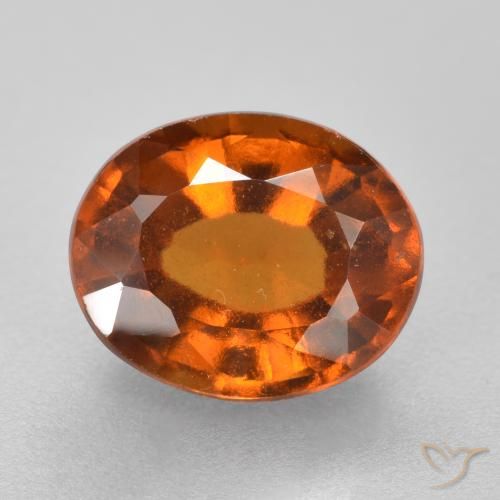 2.25ct Natürlicher tieforange Hessonit-Granat, Oval, VS