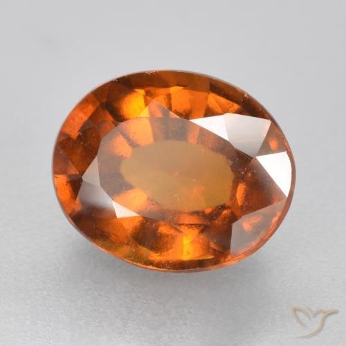 9,17 ctw natürlicher tieforange Hessonit-Granat, Oval, VS
