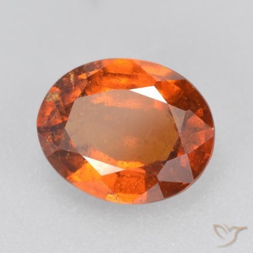 9,17 ctw natürlicher tieforange Hessonit-Granat, Oval, SI