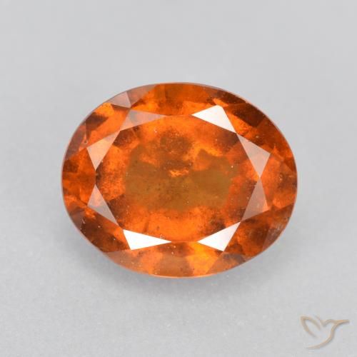 1.97ct Natürlicher Mittelorange Hessonit-Granat, Oval, SI