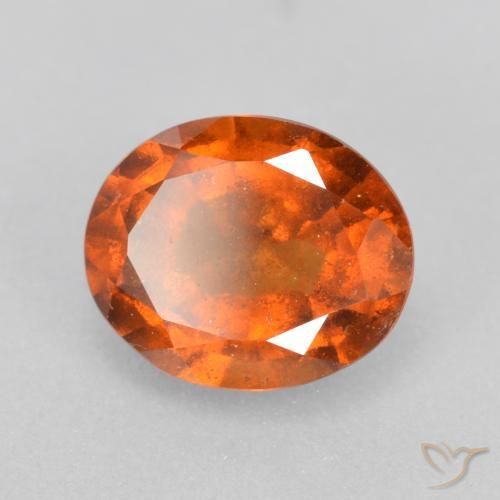 9,17 ctw natürlicher Mittelorange Hessonit-Granat, Oval, SI