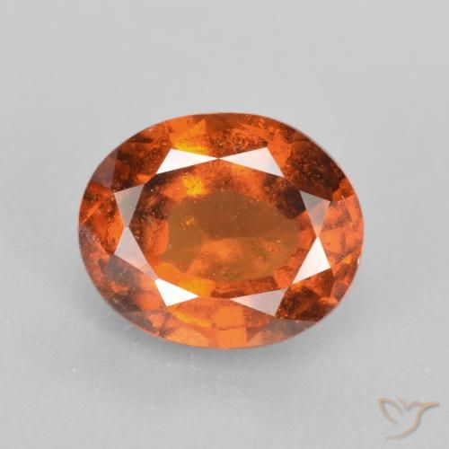2.25ct Natürlicher tieforange Hessonit-Granat, Oval, SI