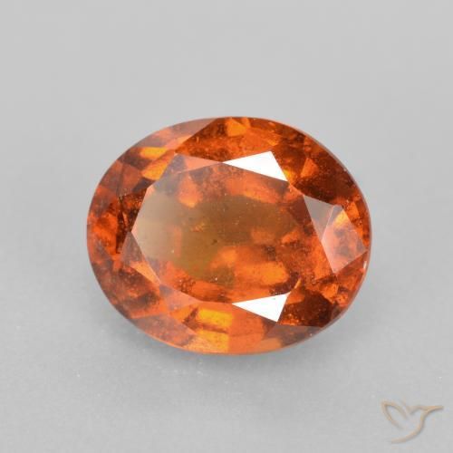 9,17 ctw natürlicher tieforange Hessonit-Granat, Oval, SI