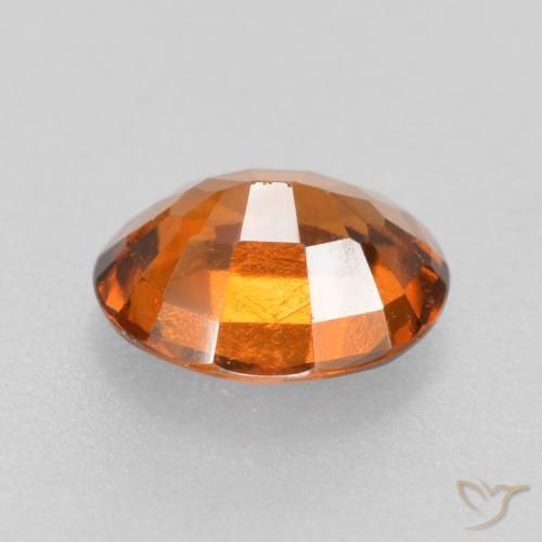 1,47 ctw natürlicher orangefarbener Hessonit, Oval Schliff, VVS-VS