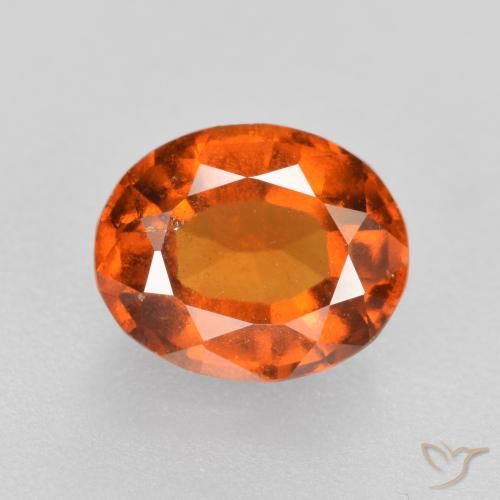 1.77ct Natürlicher tieforange Hessonit-Granat, Oval, VS-SI