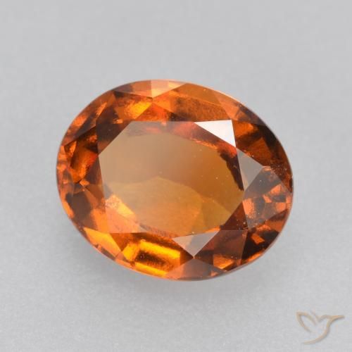 9,17 ctw natürlicher tieforange Hessonit-Granat, Oval, VVS-VS