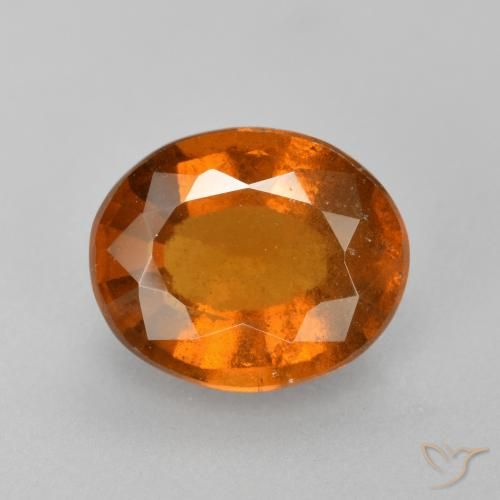 2.23ct Natürlicher Mitteldunkles Orange Hessonit-Granat, Oval, VS-SI