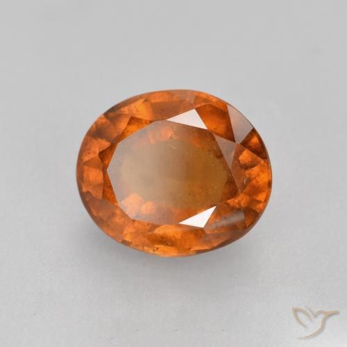 9,17 ctw natürlicher Mittelorange Hessonit-Granat, Oval, SI