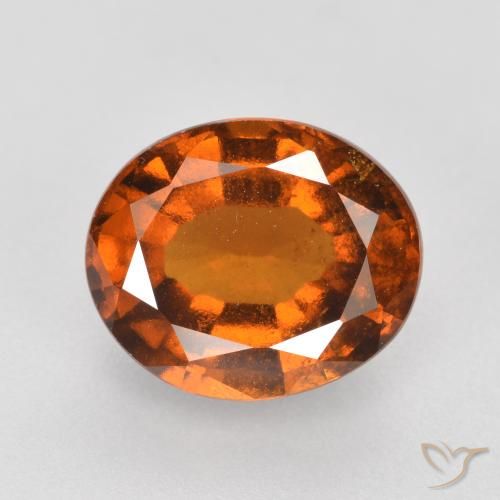 2.78ct Natürlicher Amber Orange Hessonit-Granat, Oval, VS-SI