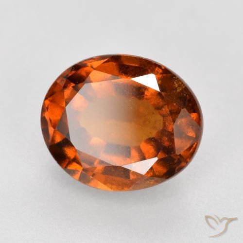 9,17 ctw natürlicher Amber Orange Hessonit-Granat, Oval, VS-SI
