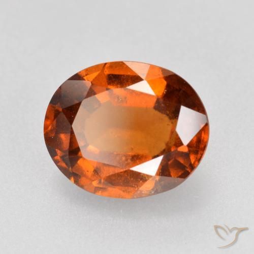 9,17 ctw natürlicher rötlich-orange Hessonit-Granat, Oval, VS-SI