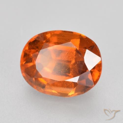 9,17 ctw natürlicher tieforange Hessonit-Granat, Oval, VVS-VS