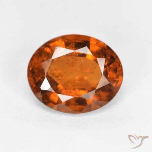 2.03ct Natürlicher Amber Orange Hessonit-Granat, Oval, SI